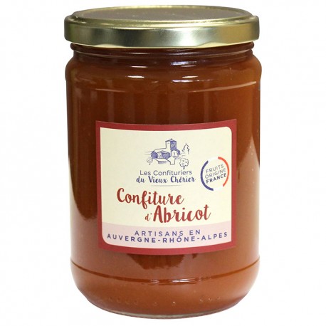 Confiture Abricot artisanale - Vente en ligne confiture - Confitures du Vieux Chérier - Loire - Rhône Alpes 