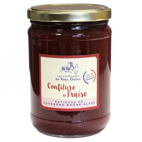 Confiture de Fraise artisanale - Vente en ligne confiture - Confitures du Vieux Chérier - Loire - Rhône Alpes 