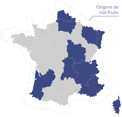 carte origine des fruits